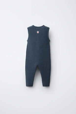 Купить Zara Длинный вязаный комбинезон с этикеткой в виде белки