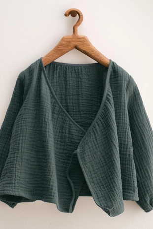 Petrol blue | 6645/608/409 - Zara ZARA TIMELESS - однотонный текстурный комплект