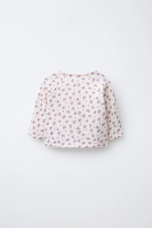 Купить Zara Футболка кимоно с цветочным принтом