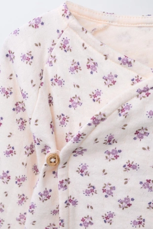 Pale pink | 6224/742/966 - Zara Футболка кимоно с цветочным принтом