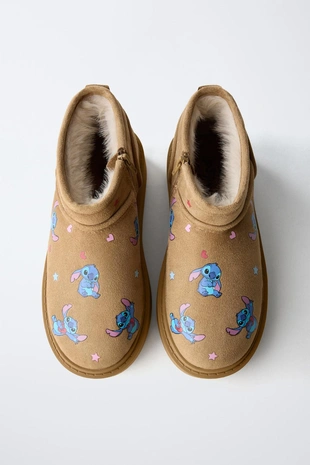 Ботильоны с мехом LILO & STITCH © DISNEY- Заказать в России