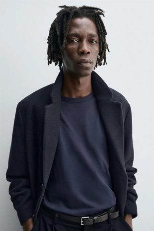 Пальто классического кроя из шерсти- Заказать в России