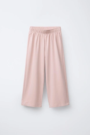 Комплект из толстовки и брюк WIDE LEG из флиса, однотонный