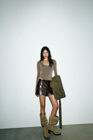 Мягкое боди с длинными рукавами- Заказать в России