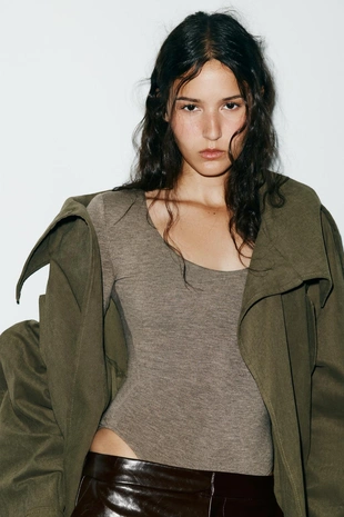 Мягкое боди с длинными рукавами- Заказать в России