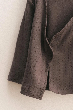 ZARA TIMELESS — футболка-кимоно в технике «поинтель»