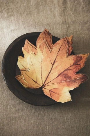 Набор бумажных салфеток-листьев (упаковка из 20 штук)- Заказать в России