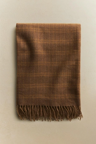 Плед в клетку- Заказать в России