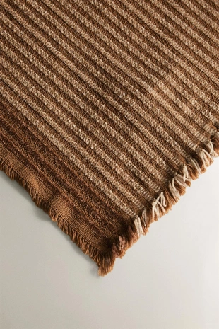 Плед из полосатого велюра- Заказать в России