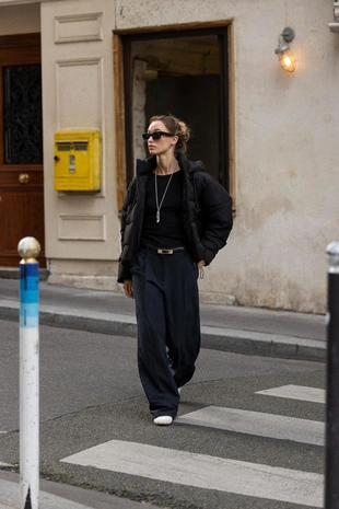 Black | 3046/223/800 - Zara Короткий анорак с капюшоном WATER AND WIND PROTECTION