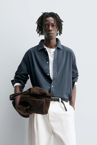 Купить Zara Цветная джинсовая рубашка