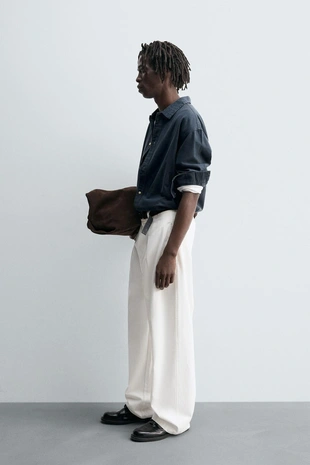 Цветная джинсовая рубашка