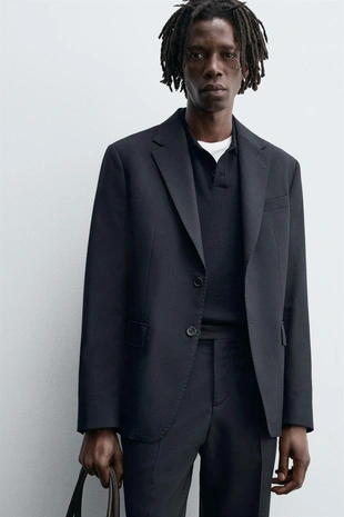 Костюмный блейзер из 100% шерсти- Заказать в России