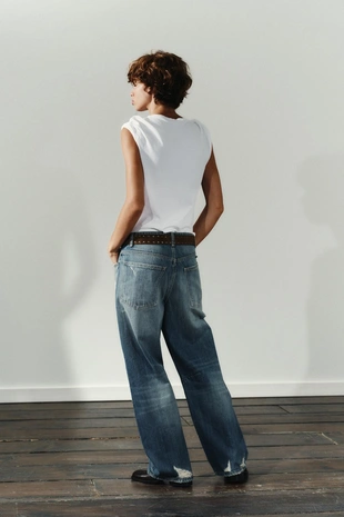 Джинсы TRF BAGGY BALLOON со средней посадкой- Заказать в России