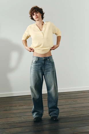 Джинсы TRF BAGGY BALLOON со средней посадкой