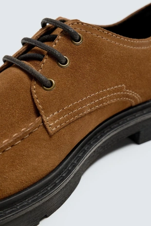 Кожаные туфли с отделкой броги- Заказать в России