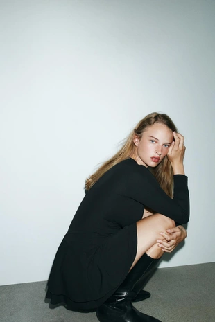 Платье-комбинезон со сборками- Заказать в России