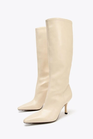 Сапоги на каблуке- Заказать в России