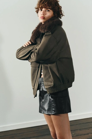 Black | 4391/540/800 - Zara Юбка-шорты карго