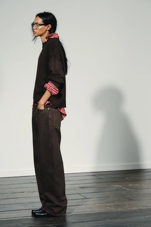 Прямые джинсы TRF с высокой посадкой- Заказать в России