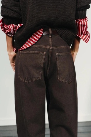 Прямые джинсы TRF с высокой посадкой- Заказать в России