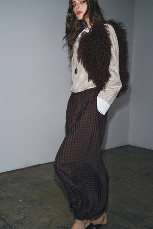 striped | 4043/254/104 - Zara Рубашка в полоску с контрастной отделкой — ZW COLLECTION