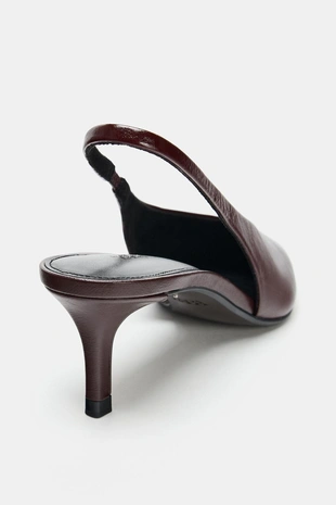 Кожаные туфли-сабо- Заказать в России