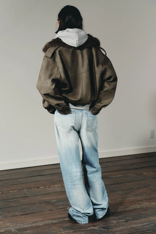 Джинсы TRF WIDE-LEG со средней посадкой- Заказать в России