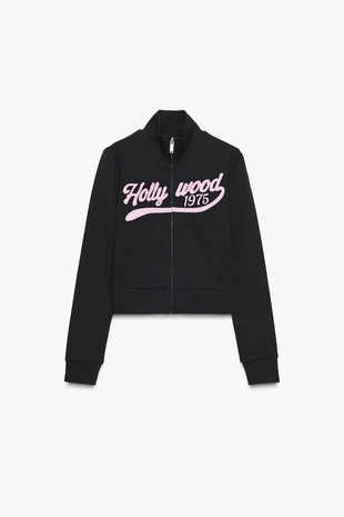 Толстовка на молнии с текстом- Заказать в России