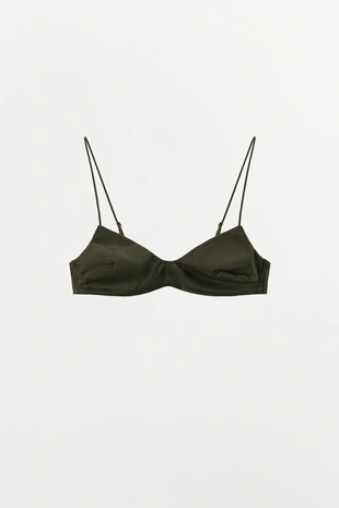 Бралетт с текстурой и шелком- Заказать в России