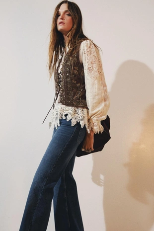 Романтичная блуза с кружевом — ZW COLLECTION- Заказать в России