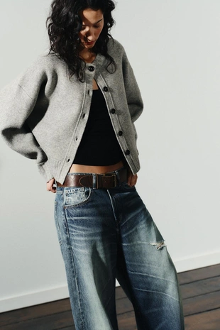 Мягкий трикотажный кардиган- Заказать в России