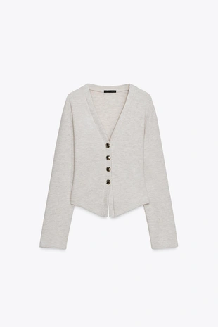 Мягкая куртка на пуговицах