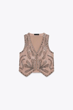 Жилет с бусинами — ZW COLLECTION- Заказать в России