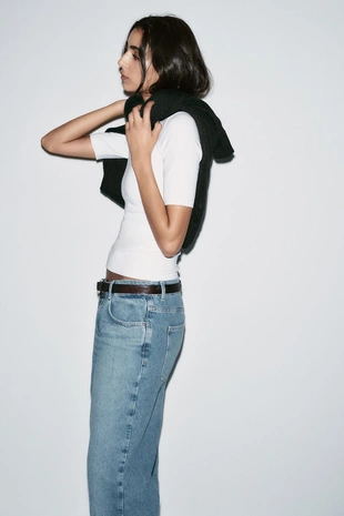 Футболка интерлок со сборками- Заказать в России