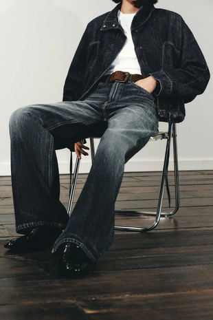 Джинсы TRF EXTRA WIDE LEG с высокой посадкой