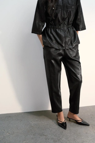 Брюки из искусственной кожи- Заказать в России