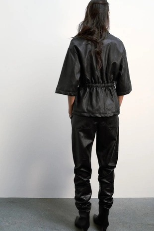 Брюки из искусственной кожи- Заказать в России