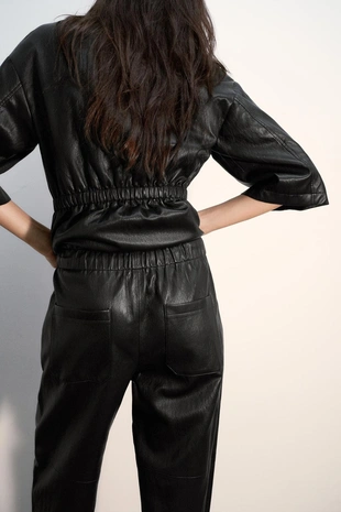 Брюки из искусственной кожи- Заказать в России