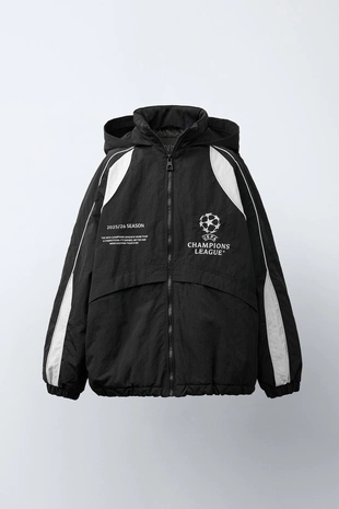 Купить Zara Куртка WATER REPELLENT с капюшоном UEFA CHAMPIONS LEAGUE ®