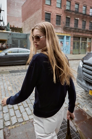 Базовый джемпер с шерстью- Заказать в России