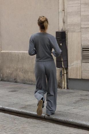 Брюки-палаццо из мягкой ткани- Заказать в России