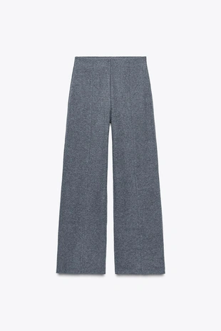 Брюки-палаццо из мягкой ткани- Заказать в России