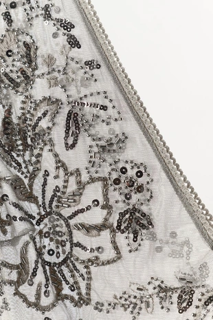 Топ из тюля с вышивкой и бретелями- Заказать в России