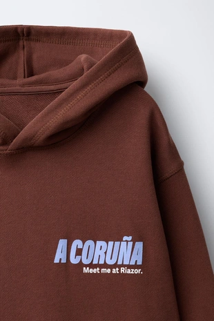 Худи с капюшоном «город A CORUñA»- Заказать в России