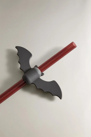 Детская трубочка из бутилированного звена TRITAN™ с изображением летучей мыши- Заказать в России