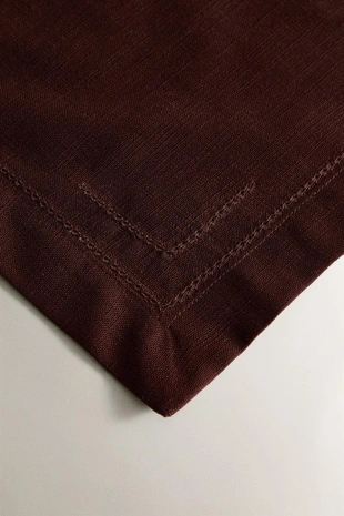 Burgundy | 4281/022/606 - Zara Набор салфеток из хлопка с двойной отделкой (набор из 2 шт.)