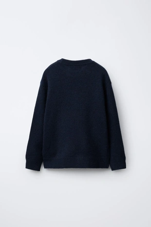 navy | 5059/753/481 - Zara Свитер из 100% кашемира