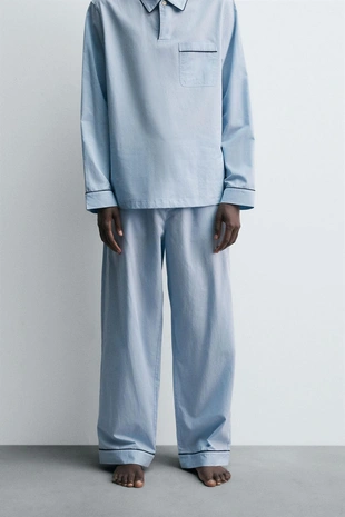 Купить Zara Пижамные брюки с жаккардовым узором