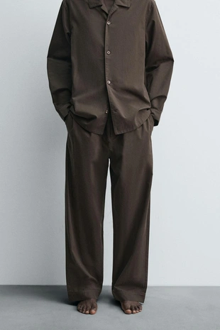 Купить Zara Пижамные брюки с жаккардовым узором